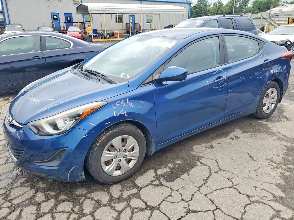 2016 Hyundai Elantra VIN KMHDH4AE5GU492874 COPART salvage auction — SIDE, Pa - Certificate Of Salvage, sold $1,900 on 2026-07-10 (photo 1)