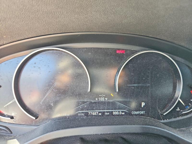 2020 BMW X3 VIN 5UXTY3C08L9B55304 COPART salvage auction — WATER/FLOOD, Tx - Certificate Of Title (P), sold $9,300 on 2026-07-30 (photo 9)