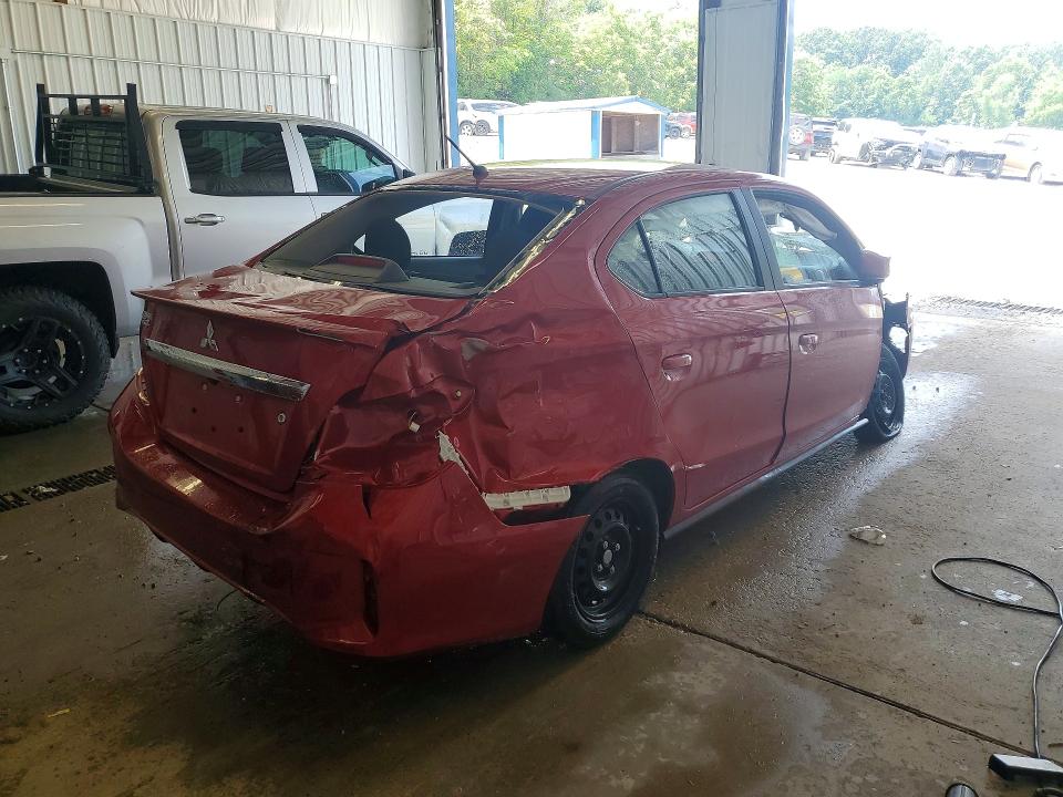 2024 Mitsubishi Mirage VIN ML32FUFJ0RHF18824 COPART salvage auction — FRONT END, Fl - Certificate Of Destruction (P), sold $1,100 on 2026-07-13 (photo 3)