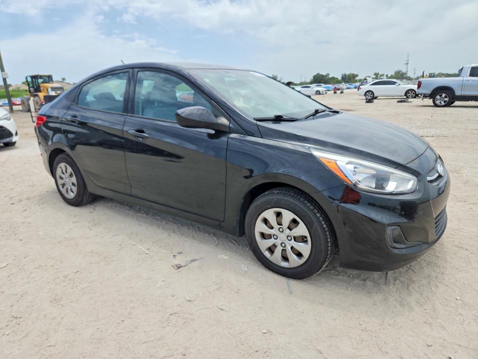 2017 Hyundai Accent VIN KMHCT4AEXHU188306 COPART salvage auction — REAR END, Fl - Cert Of Title Slvg Rebuildable, sold $650 on 2026-07-28 (photo 4)