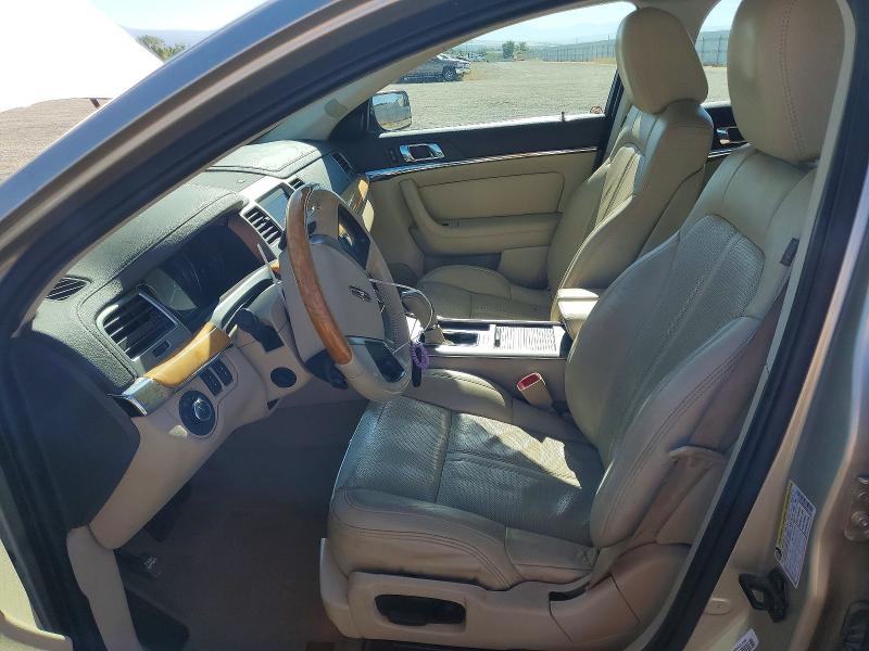 2010 Lincoln Mks VIN 1LNHL9DR5AG607619 COPART salvage auction — FRONT END, Ca - Salvage Certificate, sold $375 on 2026-07-31 (photo 7)