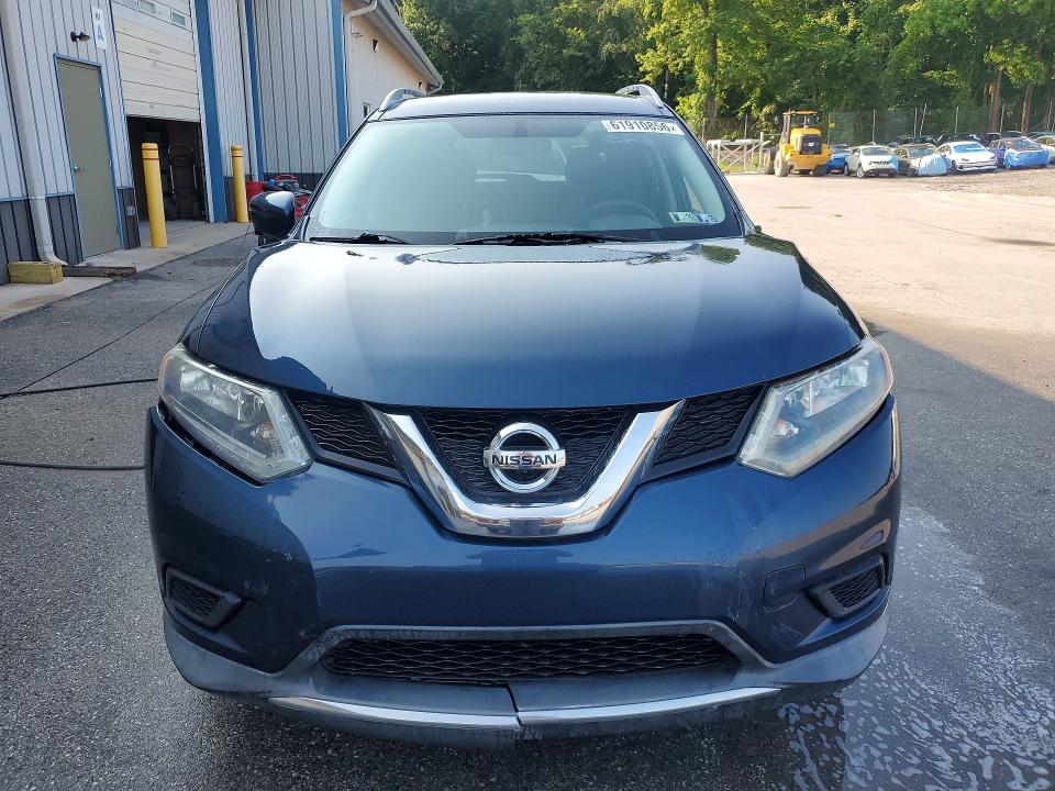 2016 Nissan Rogue VIN KNMAT2MV3GP653422 COPART salvage auction — ROLLOVER, Pa - Cert Of Salvage-Formerly Aband, sold $850 on 2026-07-27 (photo 5)