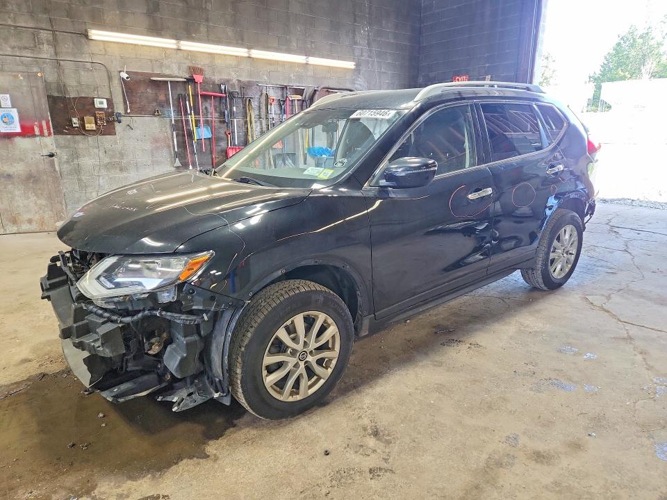 2019 Nissan Rogue VIN JN8AT2MV5KW384987 COPART salvage auction — FRONT END, NY - MV-907A SALVAGE CERTIFICATE, sold $1,600 on 2026-07-27 (photo 1)