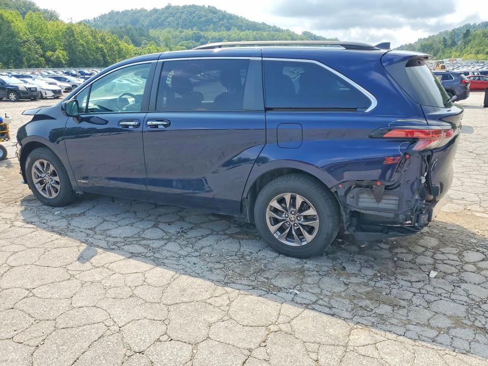 2021 Toyota Sienna VIN 5TDYRKEC7MS036973 COPART salvage auction — FRONT END, WV - SALVAGE CERTIFICATE, sold $1,000 on 2026-07-30 (photo 2)