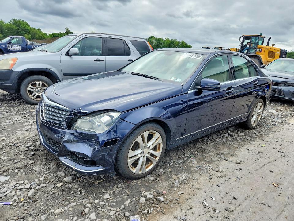 2014 Mercedes-benz VIN WDDGF8AB5EG180978 COPART salvage auction — FRONT END, Pa - Certificate Of Salvage, sold $750 on 2026-07-15 (photo 1)