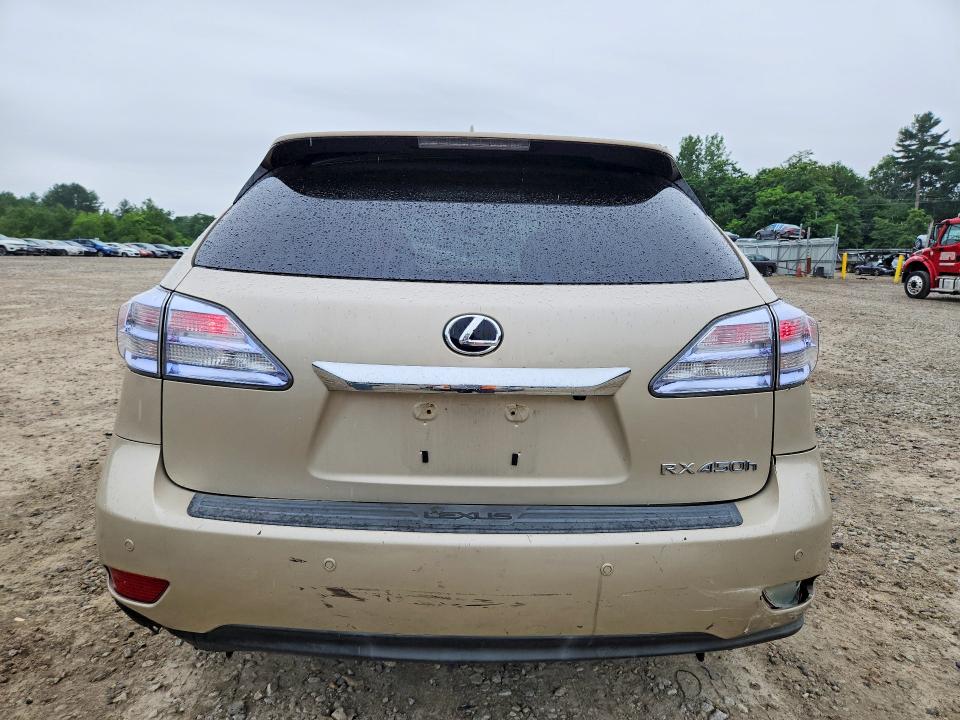 2011 Lexus Rx 450h VIN JTJBC1BA2B2420701 COPART salvage auction — FRONT END, MA - CERT OF TITLE-RECONSTRCTD COLL, sold $2,250 on 2026-07-13 (photo 6)