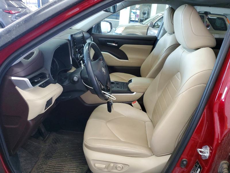 2020 Toyota Highlander VIN 5TDHZRBH0LS039706 COPART salvage auction — REAR END, Wa - Bill Of Sale, sold $6,400 on 2026-07-24 (photo 7)