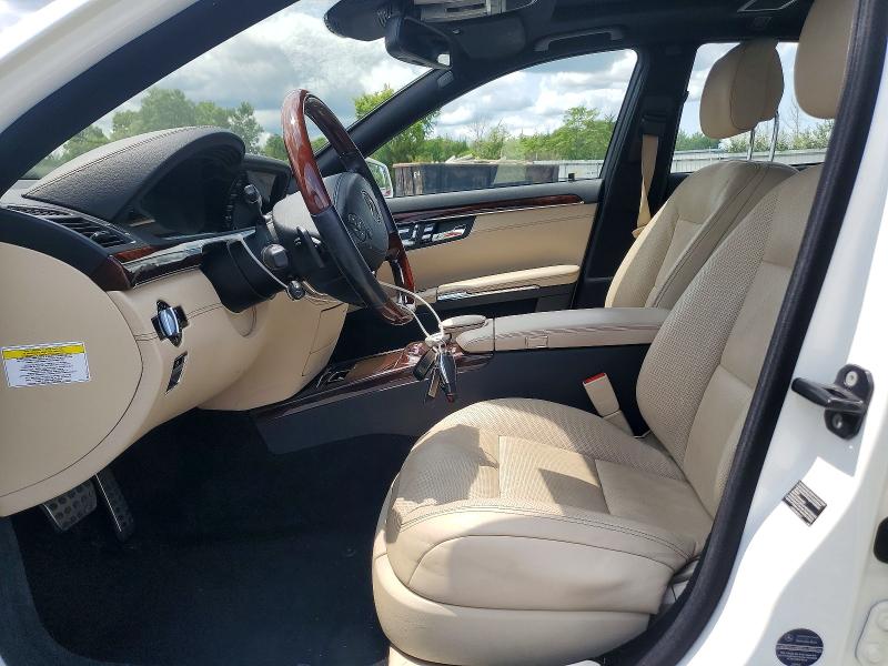 2012 Mercedes-benz S-klasse VIN WDDNG9EB1CA469344 COPART salvage auction — FRONT END, Oh - Cert Of Title-Salvage, sold $3,450 on 2026-08-13 (photo 7)