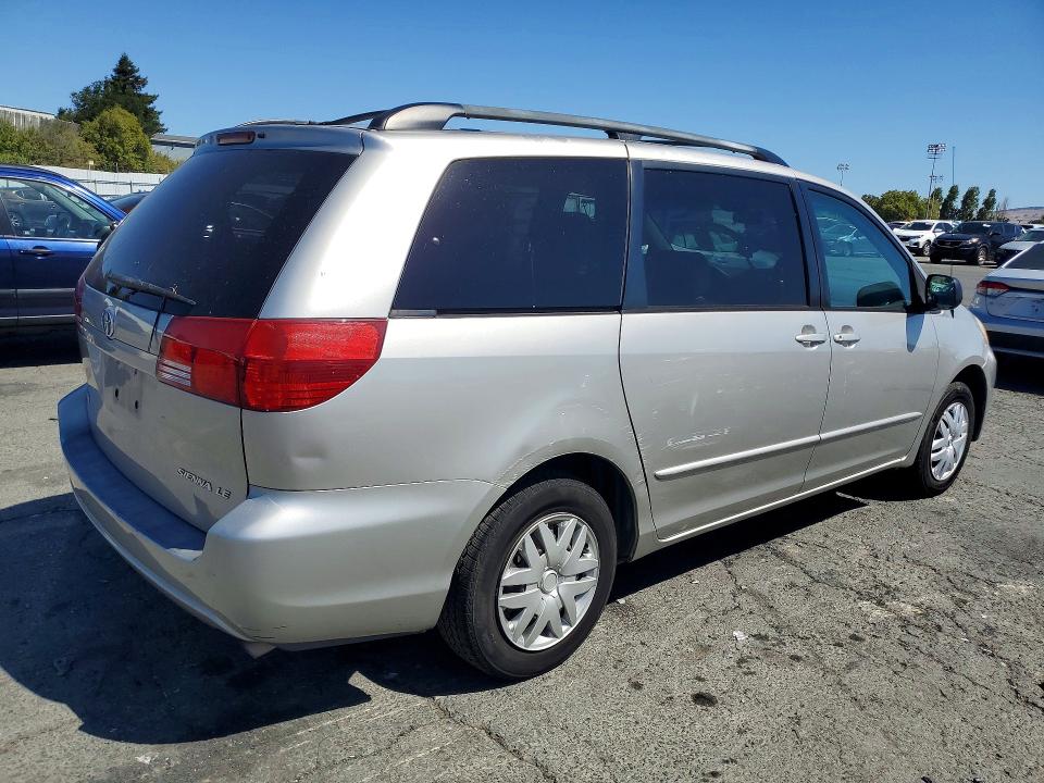 2005 Toyota Sienna VIN 5TDZA23C95S235197 COPART salvage auction — FRONT END, Ca - Salvage Certificate, sold $800 on 2026-07-31 (photo 3)