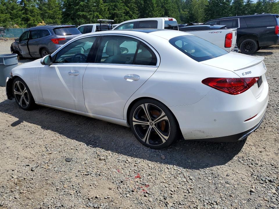 2022 Mercedes-benz C class VIN W1KAF4HB4NR018493 COPART salvage auction — FRONT END, Wa - Affidavit In Lieu Of Title, sold $16,600 on 2026-08-11 (photo 2)