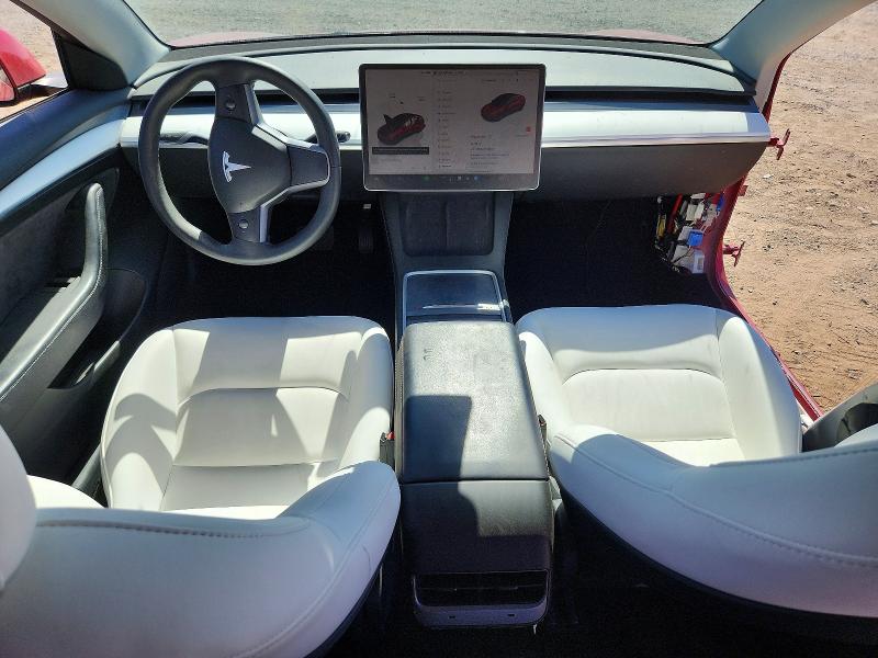 2023 Tesla Model 3 VIN 5YJ3E1EA7PF551639 COPART salvage auction — SIDE, Salvage Title, sold $6,400 on 2026-07-17 (photo 8)