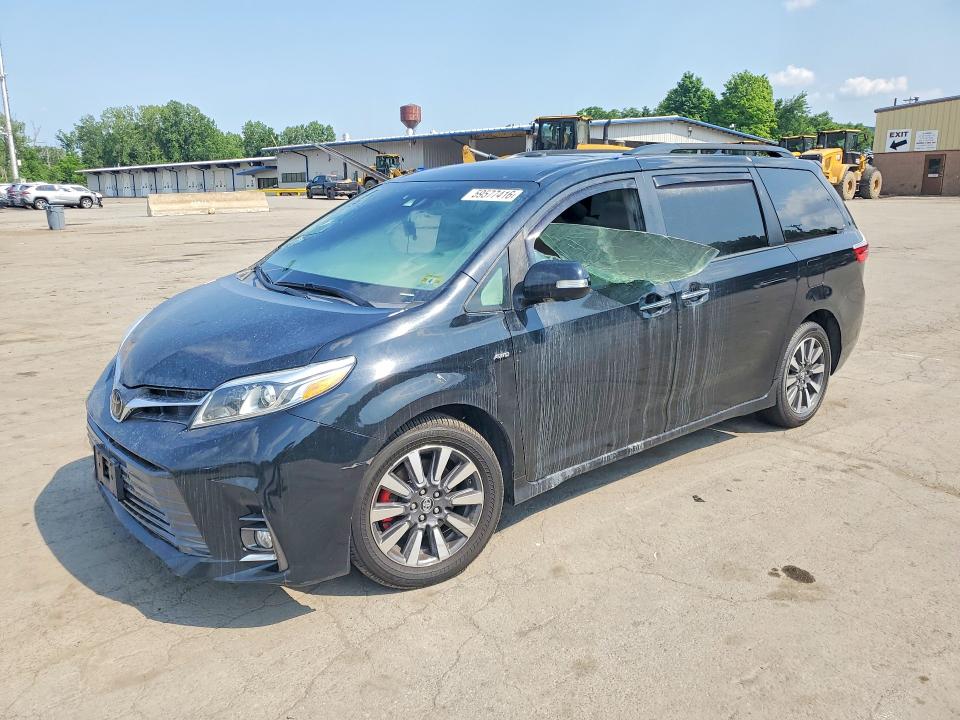 2019 Toyota Sienna VIN 5TDDZ3DC9KS214725 COPART salvage auction — INTERIOR BURN, Wv - Salvage Certificate Fire, sold $4,800 on 2026-07-14 (photo 1)