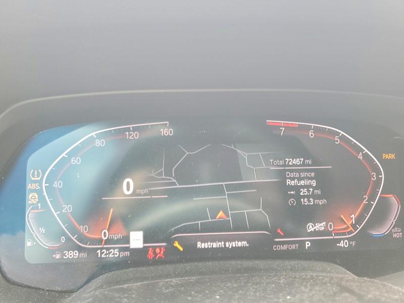 2019 BMW X5 VIN 5UXCR6C53KLL53149 COPART salvage auction — FRONT END, Md - Cert Of Salvage > 75% Damage, sold $5,000 on 2026-07-27 (photo 9)