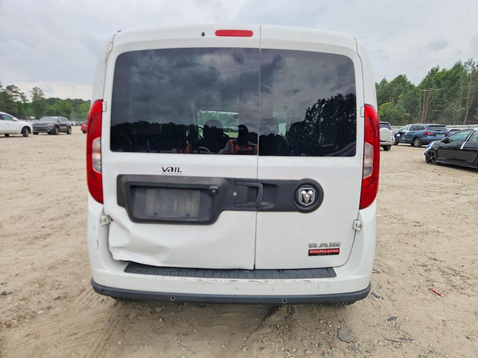 2016 Ram Promaster city VIN ZFBERFBT2G6B55670 COPART salvage auction — WATER/FLOOD, Va - Cert Of Title-Salvage Water, sold $125 on 2026-08-05 (photo 6)