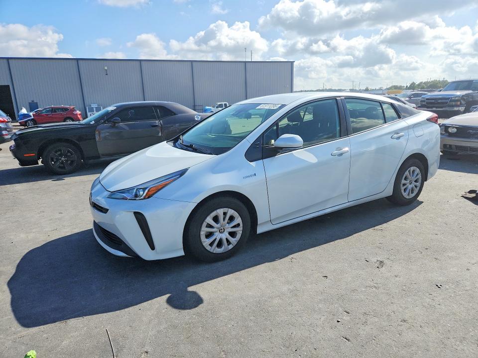 2021 Toyota Prius VIN JTDKAMFU4M3147949 COPART salvage auction — REAR END, Fl - Cert Of Title Slvg Rebuildable, sold $5,200 on 2026-07-27 (photo 1)