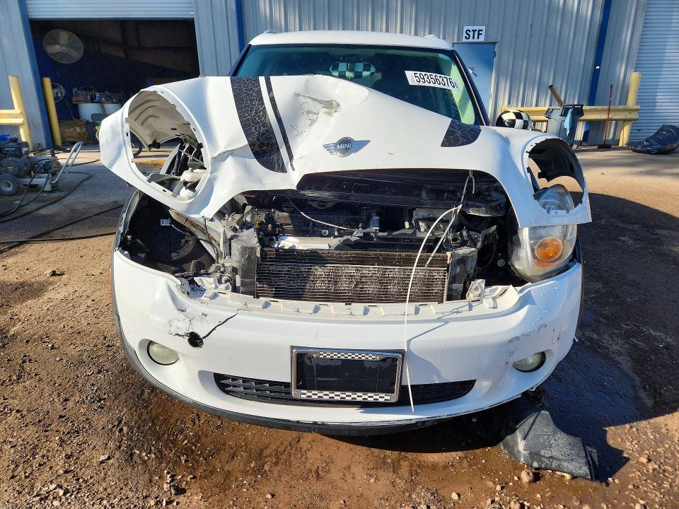 2012 Mini Cooper VIN WMWZB3C50CWM06983 COPART salvage auction — FRONT END, Nm - Cert Of Title-Salvage, sold $625 on 2026-08-20 (photo 5)