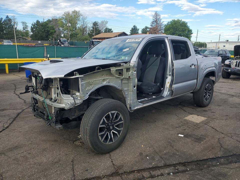 2021 Toyota Tacoma VIN 5TFCZ5AN2MX281483 COPART salvage auction — FRONT END, Pa - Certificate Of Salvage, sold $6,900 on 2026-07-30 (photo 1)