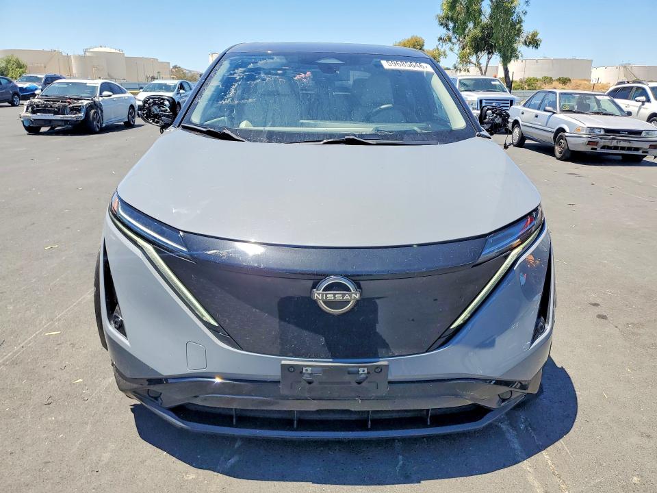 2025 Nissan Ariya VIN JN8BF0BE6SM461025 COPART salvage auction — FRONT END, Ca - Salvage Certificate, sold $9,900 on 2026-07-15 (photo 5)