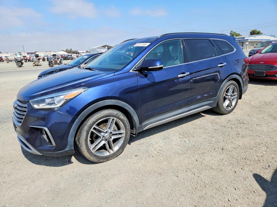 2018 Hyundai Santa fe VIN KM8SR4HF0JU258099 COPART salvage auction — MECHANICAL, Ca - Dis/Dlr/Exp Only Clean Title, sold $2,100 on 2026-07-17 (photo 1)