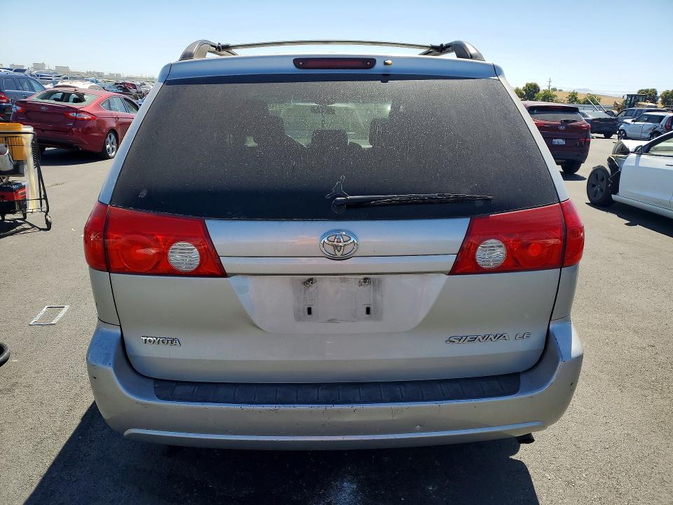2008 Toyota Sienna VIN 5TDZK23CX8S115796 COPART salvage auction — SIDE, Ca - Salvage Certificate, sold $575 on 2026-07-20 (photo 6)