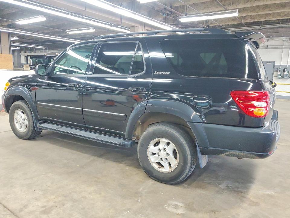 2001 Toyota Sequoia VIN 5TDBT48A71S013458 COPART salvage auction — SIDE, IL - CERTIFICATE OF TITLE, sold $575 on 2026-07-20 (photo 2)