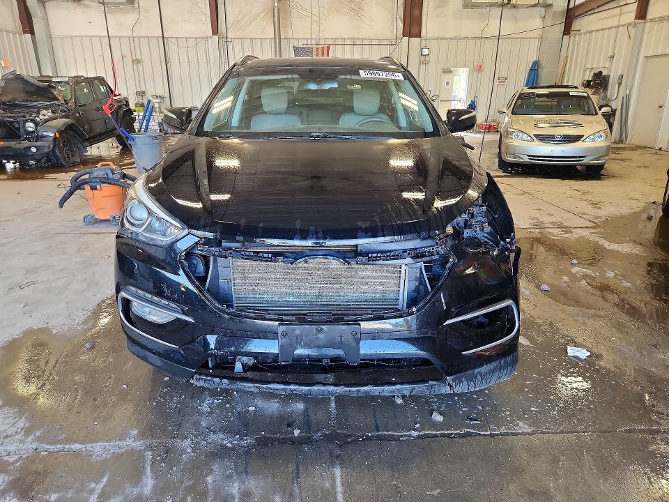 2018 Hyundai Santa fe VIN 5XYZUDLBXJG554223 COPART salvage auction — FRONT END, Salvage Title, sold $1,900 on 2026-07-20 (photo 5)