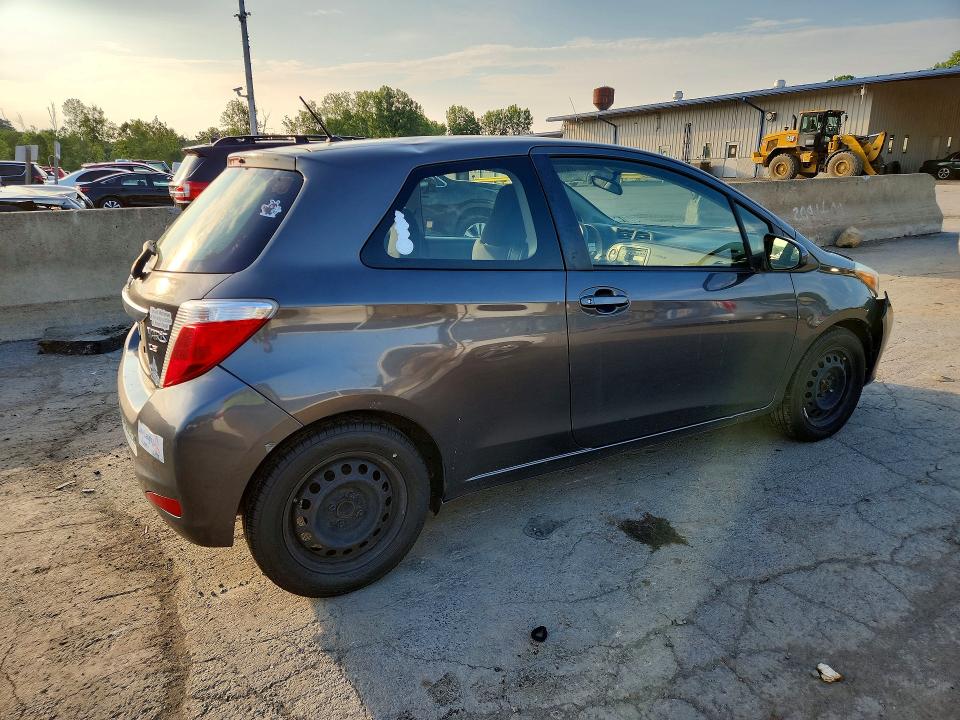 2012 Toyota Yaris VIN JTDJTUD37CD536593 COPART salvage auction — FRONT END, NY - MV-907A SALVAGE CERTIFICATE, sold $350 on 2026-07-21 (photo 3)