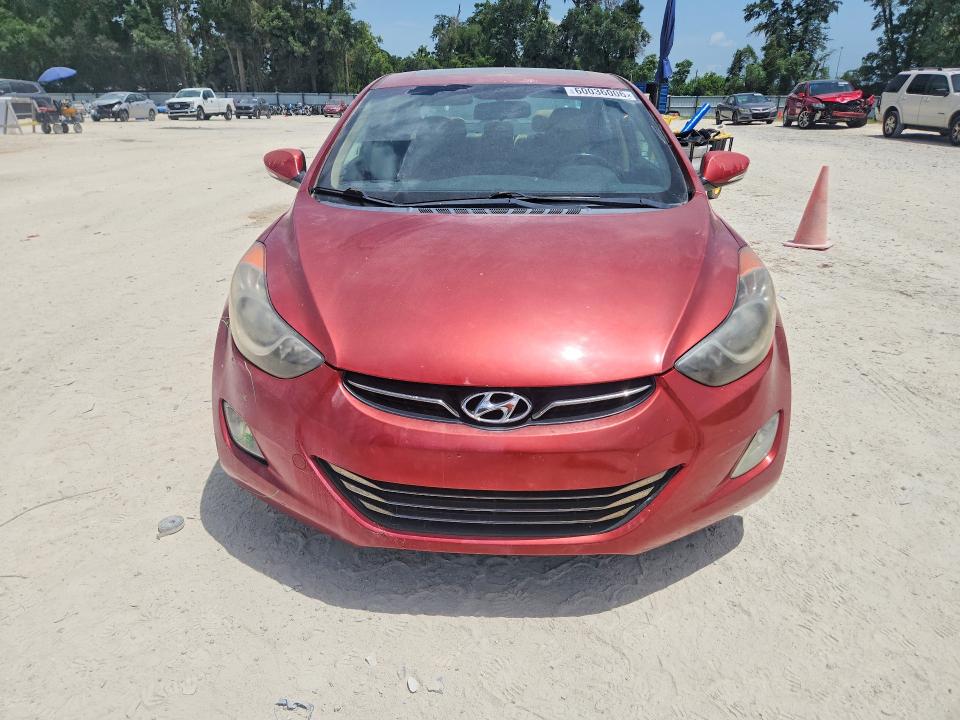 2012 Hyundai Elantra VIN KMHDH4AE8CU430234 COPART salvage auction — REAR END, Fl - Cert Of Title Slvg Rebuildable, sold $325 on 2026-07-21 (photo 5)