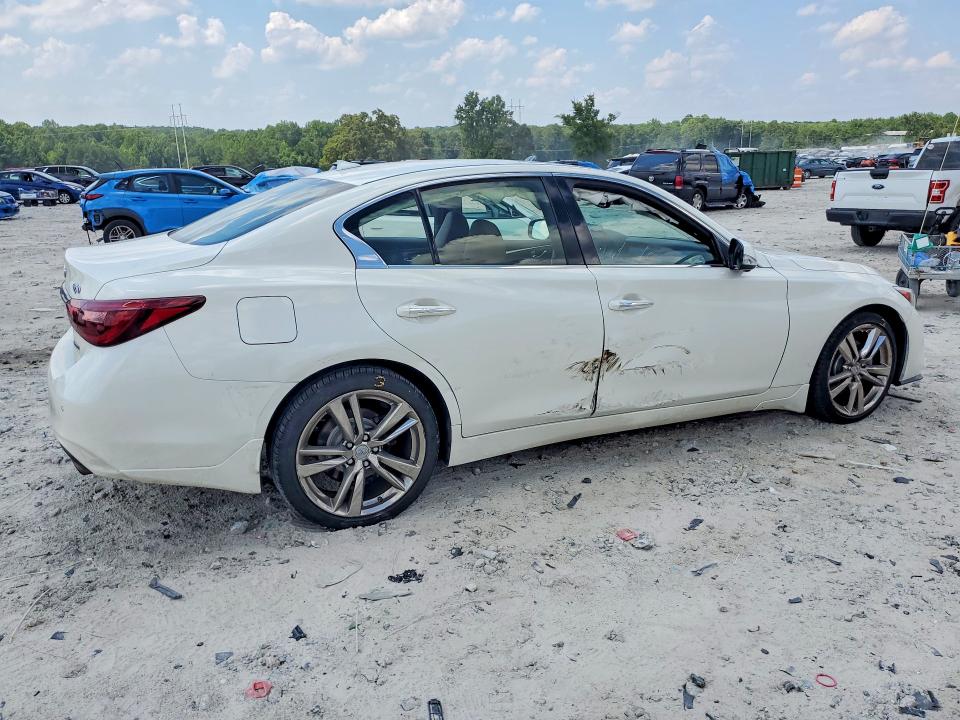 2021 Infiniti Q50 VIN JN1EV7CR1MM755895 COPART salvage auction — VANDALISM, Ga - Cert Of Title-Salvage, sold $750 on 2026-07-29 (photo 3)