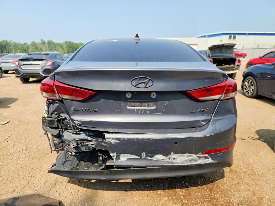 2018 Hyundai Elantra VIN KMHD84LF5JU497554 COPART salvage auction — FRONT END, Salvage Title, sold $200 on 2026-07-21 (photo 6)