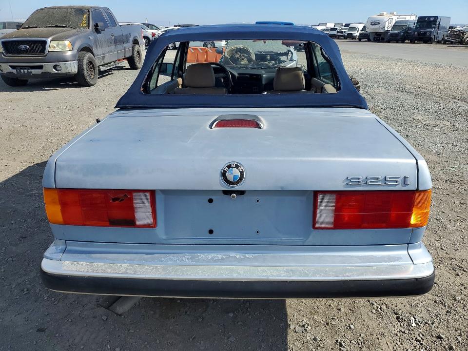 1991 BMW 3er VIN WBABB2317MEC24751 COPART salvage auction — MINOR DENT/SCRATCHES, Ca - Dis/Dlr/Exp Only Clean Title (P), sold $1,950 on 2026-07-17 (photo 6)