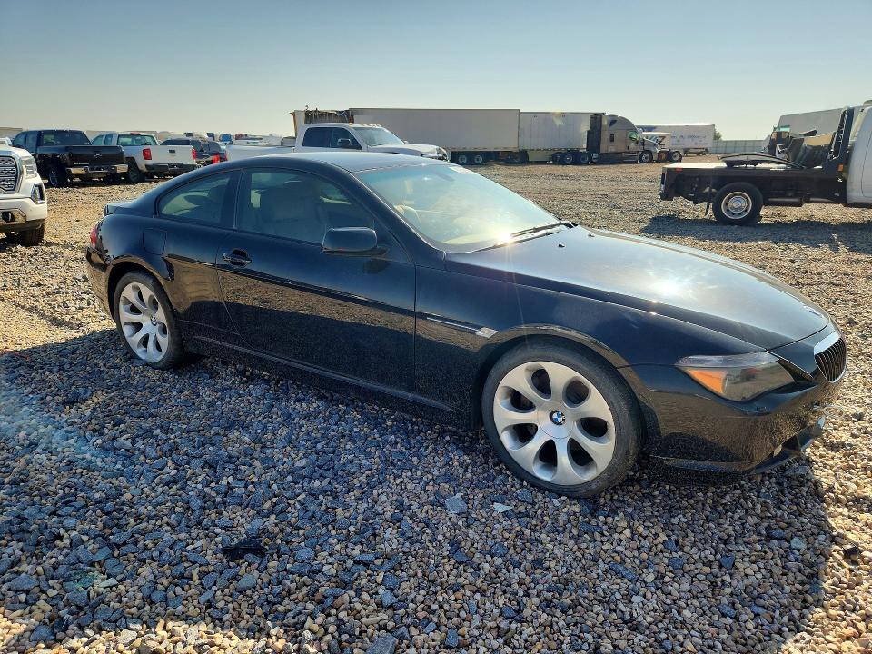 2004 BMW 6 series VIN WBAEH73464B191193 COPART salvage auction — NORMAL WEAR, Tx - Certificate Of Title, sold $90 on 2026-07-28 (photo 4)