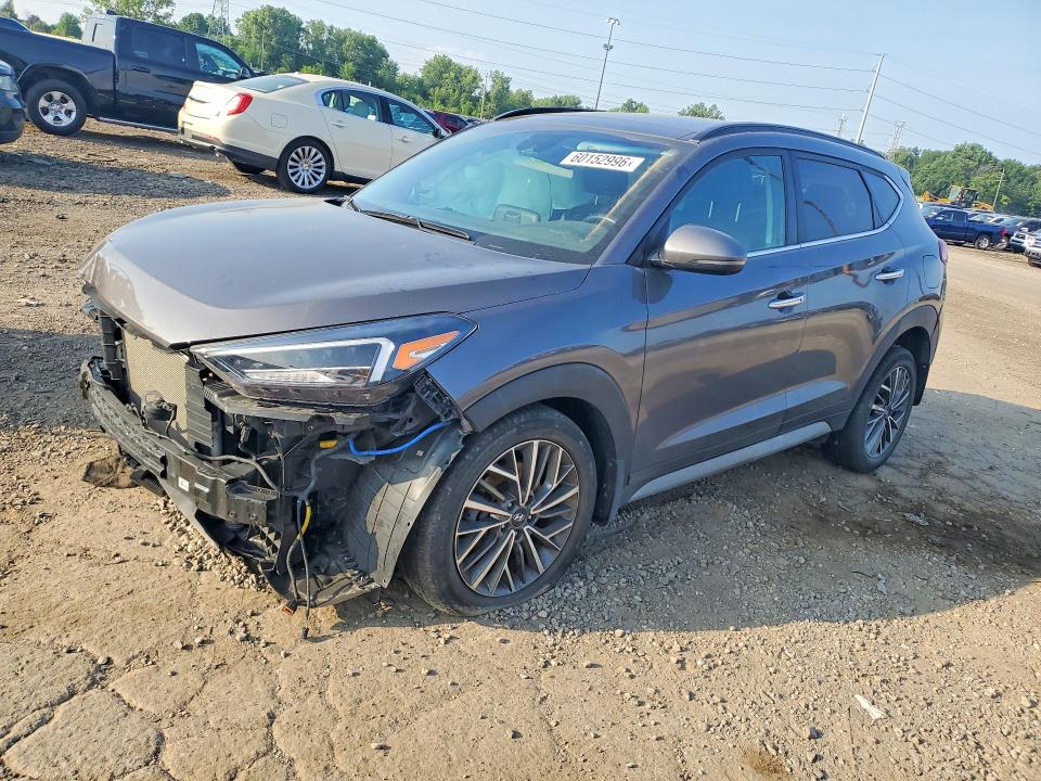 2021 Hyundai Tucson VIN KM8J3CAL6MU352922 COPART salvage auction — FRONT END, Mi - Scrap Certificate Of Title, sold $2,650 on 2026-07-31 (photo 1)