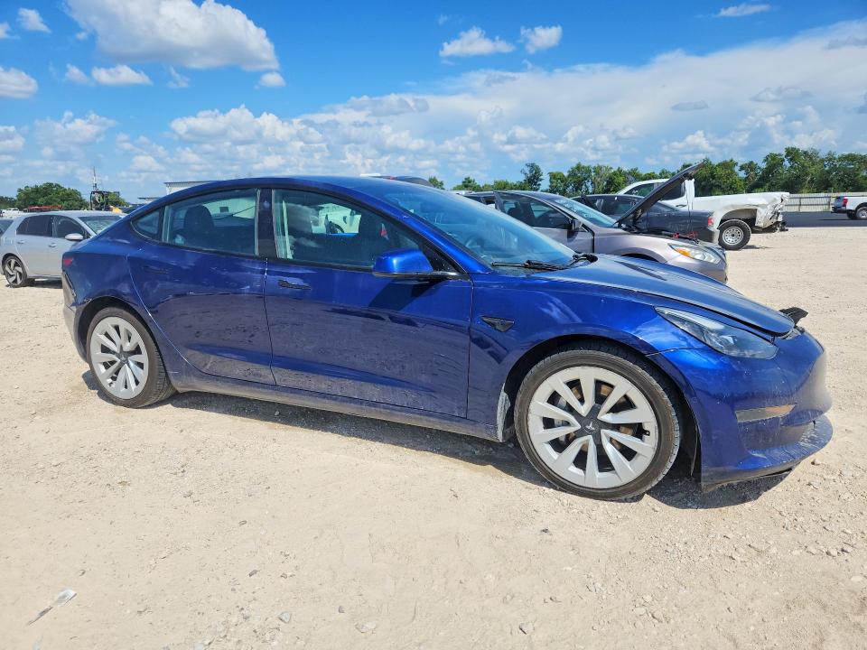 2022 Tesla Model 3 VIN 5YJ3E1EA5NF371931 COPART salvage auction — FRONT END, MI - CERTIFICATE OF TITLE, sold $4,450 on 2026-07-15 (photo 4)
