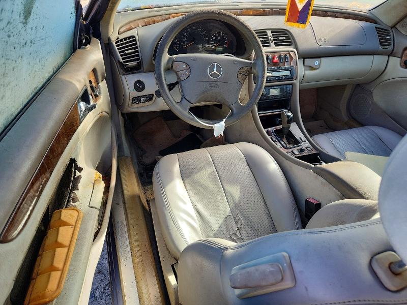 2001 Mercedes-benz Clk-class VIN WDBLK65G21T060473 COPART salvage auction — WATER/FLOOD, Fl - Certificate Of Title, sold $325 on 2026-07-17 (photo 8)