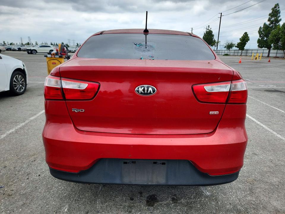 2017 Kia Rio VIN KNADM4A3XH6112249 COPART salvage auction — FRONT END, Ca - Salvage Certificate, sold $550 on 2026-07-16 (photo 6)