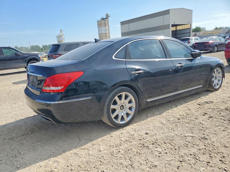 2012 Hyundai Equus VIN KMHGH4JH0CU056600 COPART salvage auction — FRONT END, TX - DEALER ONLY CLEAN TITLE, sold $550 on 2026-07-28 (photo 3)