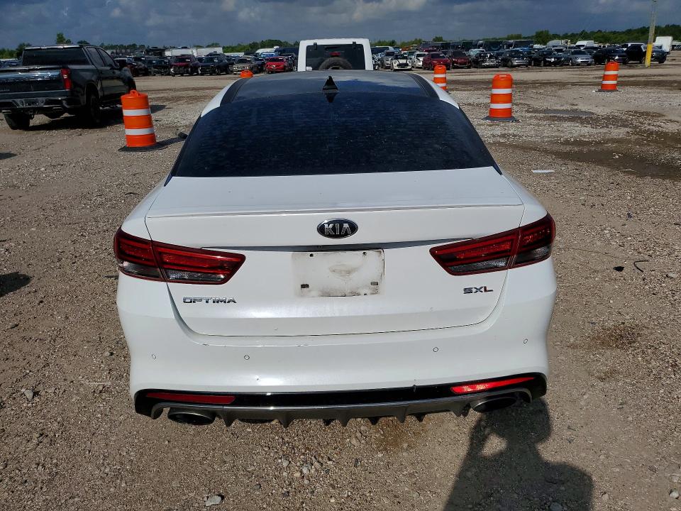 2016 Kia Optima VIN 5XXGV4L27GG113375 COPART salvage auction — SIDE, TX - SALVAGE VEHICLE TITLE (P), sold $2,600 on 2026-07-16 (photo 6)