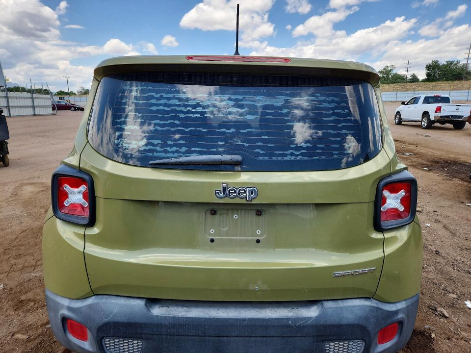 2015 Jeep Renegade VIN ZACCJAAH7FPC04303 COPART salvage auction — SIDE, CO - DIS/DLR/EXP ONLY CLEAN TITLE, sold $250 on 2026-07-22 (photo 6)