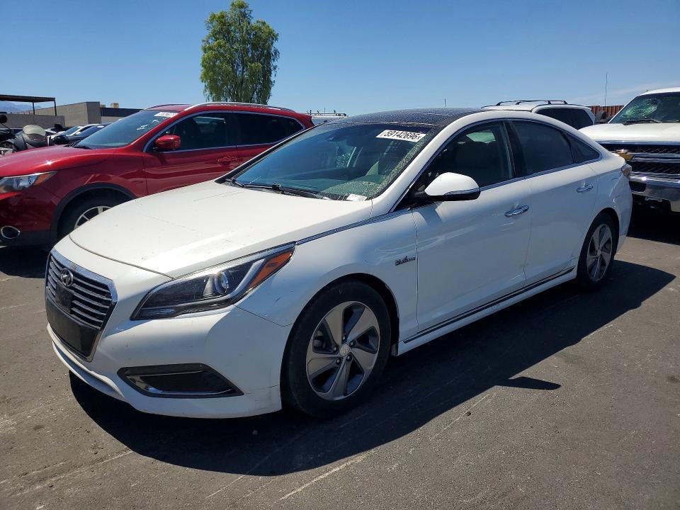2017 Hyundai Sonata VIN KMHE34L17HA050730 COPART salvage auction — FRONT END, Ut - Cert Of Sale - Rebuilt/Restore, sold $1,200 on 2026-07-22 (photo 1)