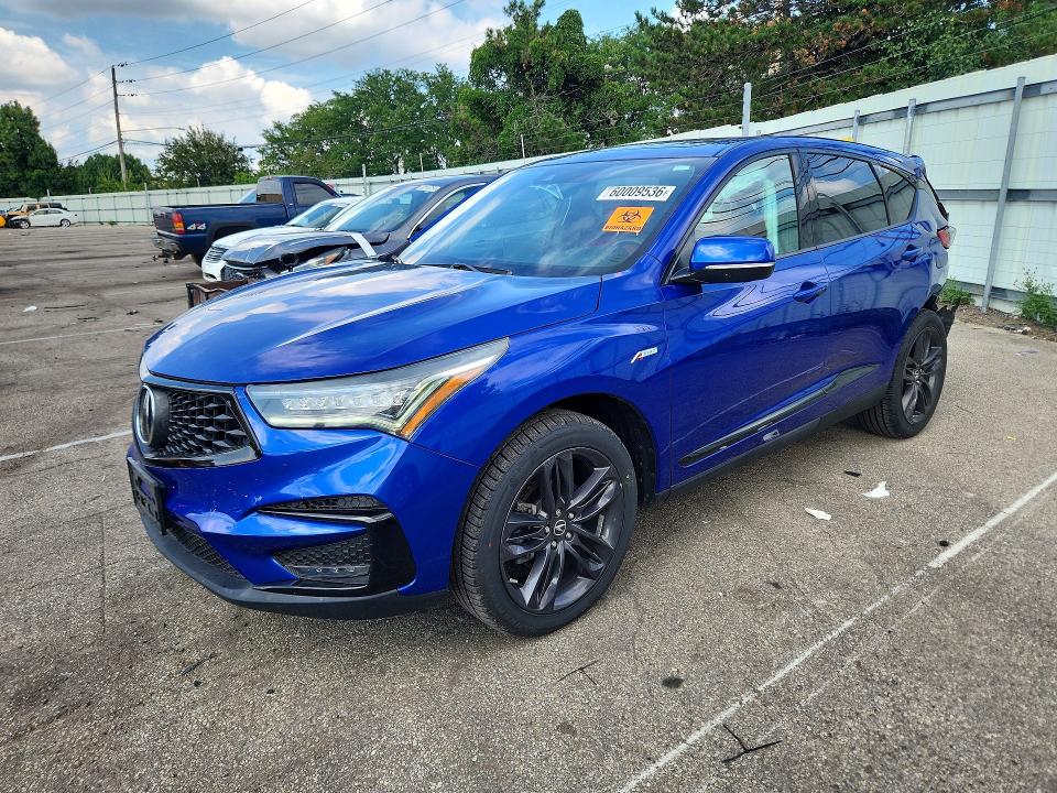 2019 Acura Rdx VIN 5J8TC2H63KL020755 COPART salvage auction — REAR END, Oh - Cert Of Title-Salvage, sold $7,000 on 2026-07-29 (photo 1)