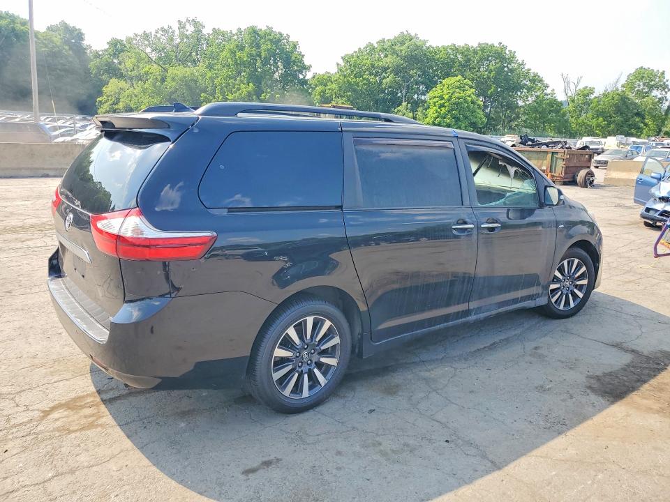 2019 Toyota Sienna VIN 5TDDZ3DC9KS214725 COPART salvage auction — INTERIOR BURN, Wv - Salvage Certificate Fire, sold $4,800 on 2026-07-14 (photo 3)