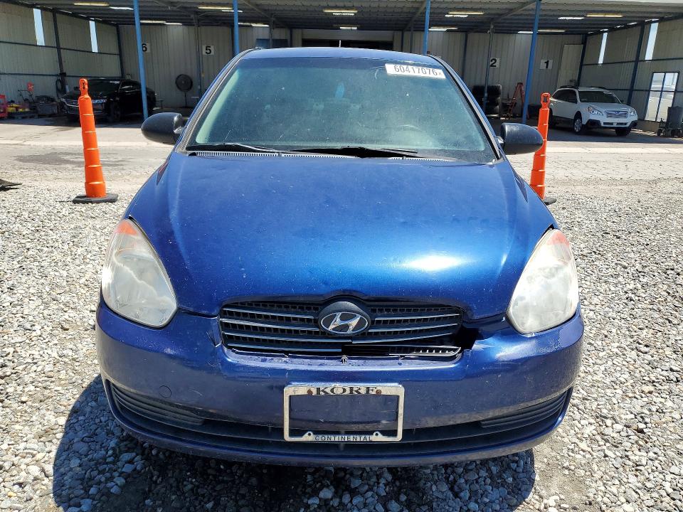 2010 Hyundai Accent VIN KMHCN4AC8AU477487 COPART salvage auction — FRONT END, CO - PUBLIC - SALVAGE TITLE (P), sold $350 on 2026-07-28 (photo 5)