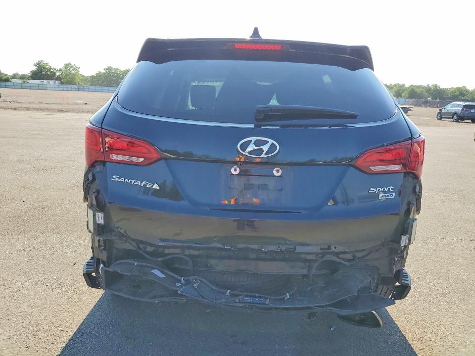 2018 Hyundai Santa fe VIN 5XYZUDLB8JG541714 COPART salvage auction — REAR END, Ny - Mv-907A Salvage Certificate, sold $4,550 on 2026-07-20 (photo 6)