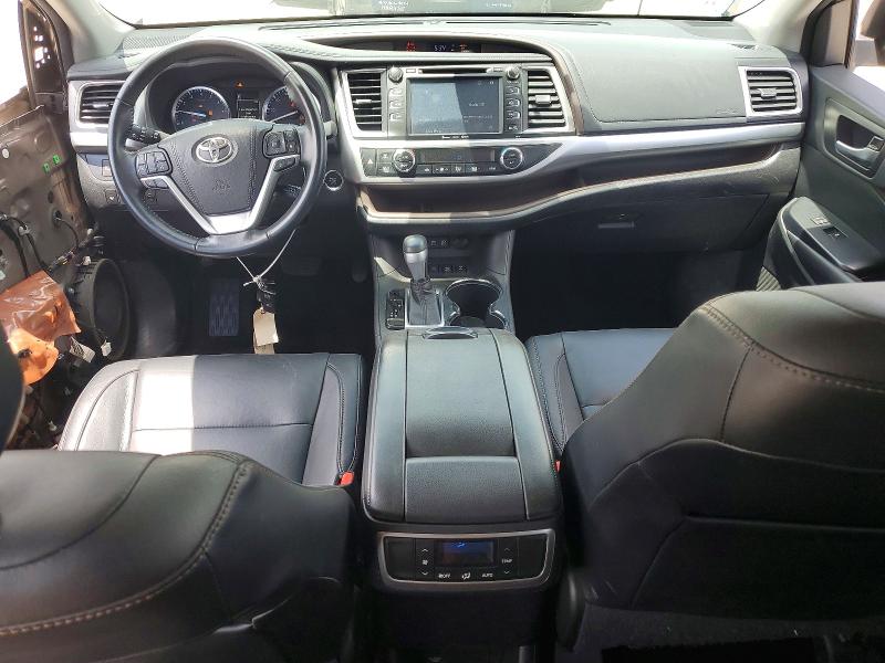 2018 Toyota Highlander VIN 5TDJZRFH7JS843381 COPART salvage auction — FRONT END, Ma - Cert Of Title-Reconstrctd Coll, sold $2,050 on 2026-07-22 (photo 8)