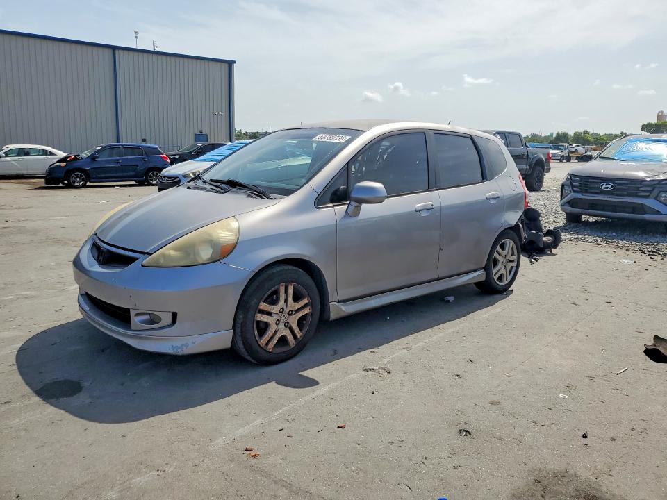 2007 Honda Fit VIN JHMGD38657S022232 COPART salvage auction — REAR END, FL - CERT OF TITLE SLVG REBUILDABLE, sold $350 on 2026-07-20 (photo 1)