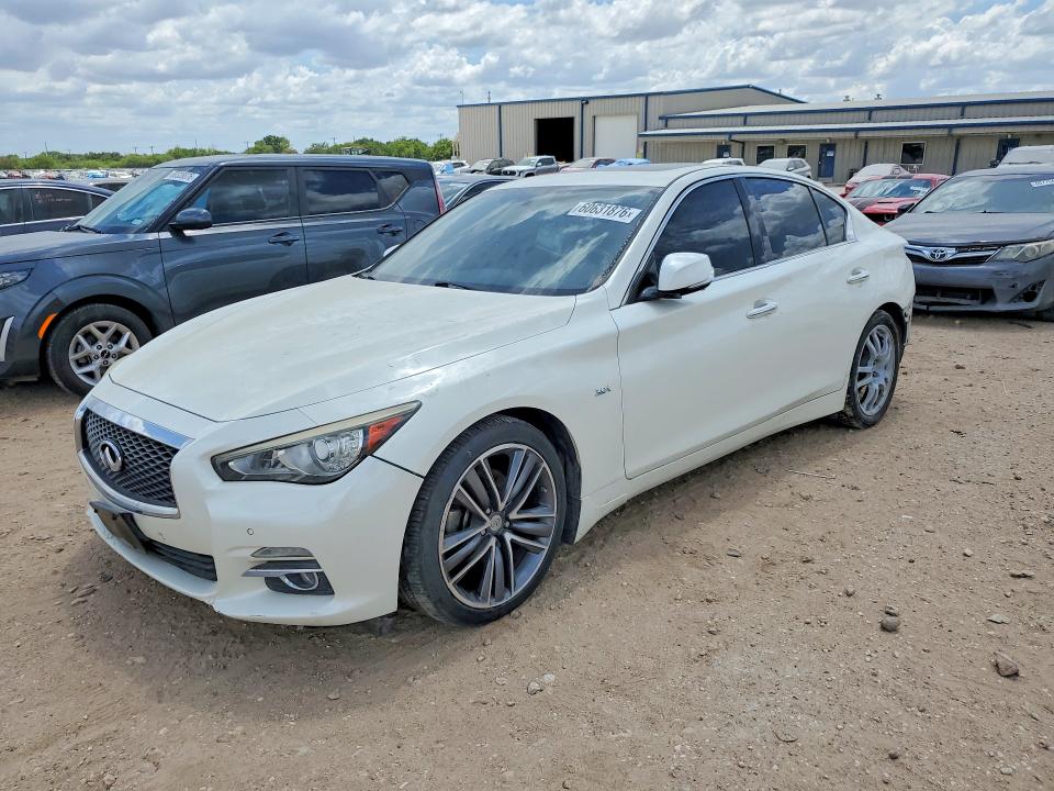 2016 Infiniti Q50 VIN JN1EV7AP5GM304216 COPART salvage auction — NORMAL WEAR, TX - CERTIFICATE OF TITLE, sold $3,600 on 2026-07-23 (photo 1)