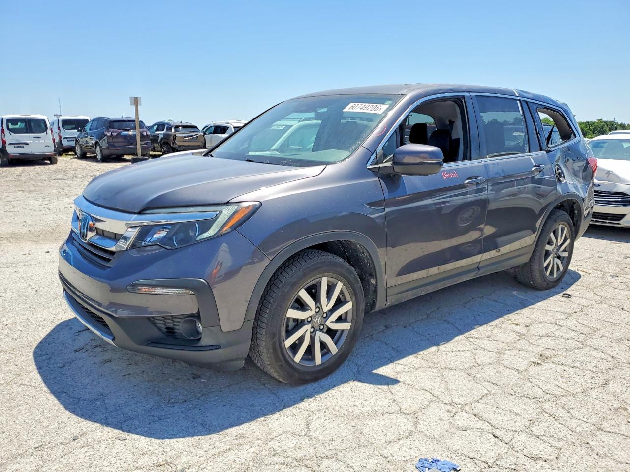 2019 Honda Pilot VIN 5FNYF6H52KB070978 — COPART salvage auction photo