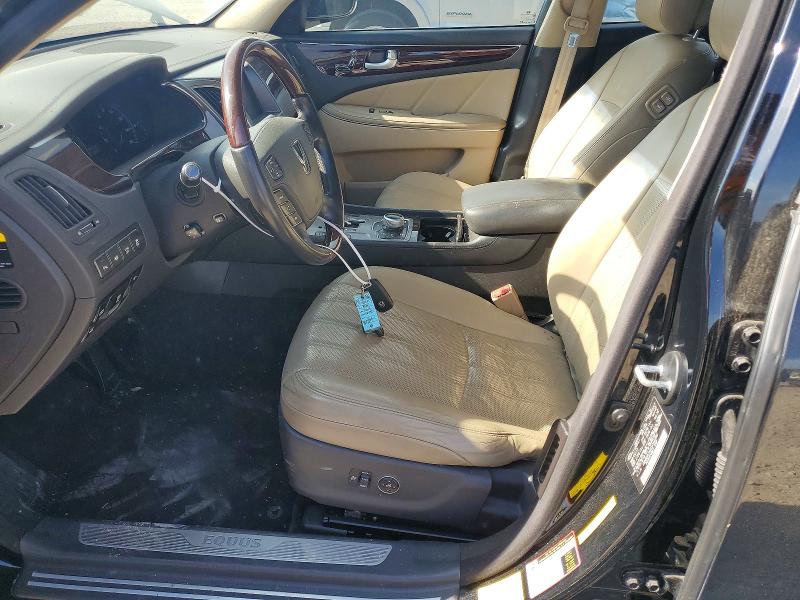 2012 Hyundai Equus VIN KMHGH4JH0CU056600 COPART salvage auction — FRONT END, TX - DEALER ONLY CLEAN TITLE, sold $550 on 2026-07-28 (photo 7)
