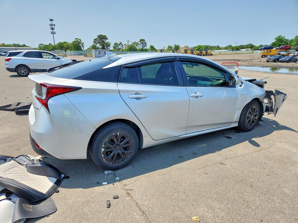 2019 Toyota Prius VIN JTDKARFU7K3097266 COPART salvage auction — FRONT END, Ny - Mv-907A Salvage Certificate, sold $3,700 on 2026-07-13 (photo 3)